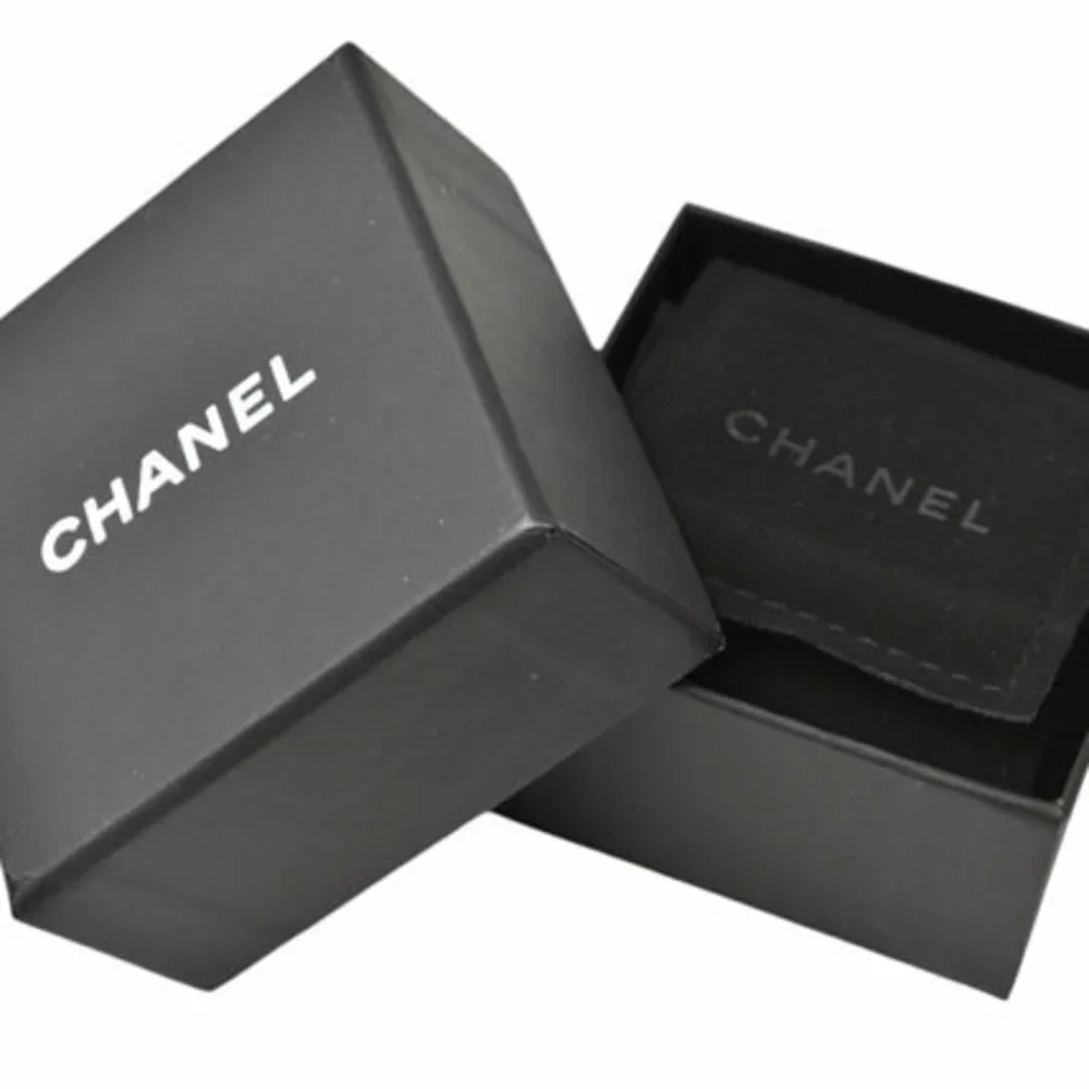 CHANEL Black Pearl Earrings